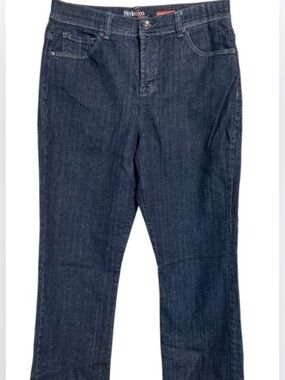 Style & Co Bootcut Jeans Size 10 Dark Wash High Rise Tummy Control Stretch Denim